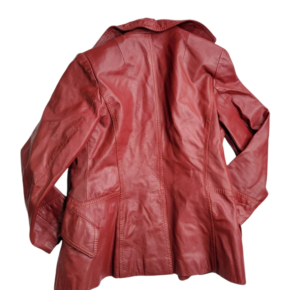 Sale Wilson House Of Suede Vintage True Leather Jacket USA Single Breasted Retro - Picture 3 of 14